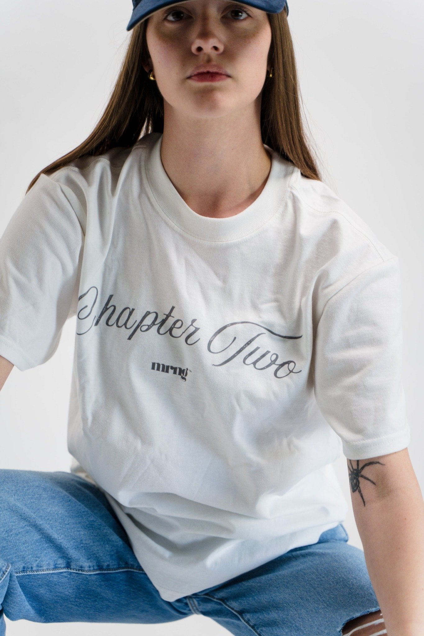 “Chapter Two” Oversized Tee – White