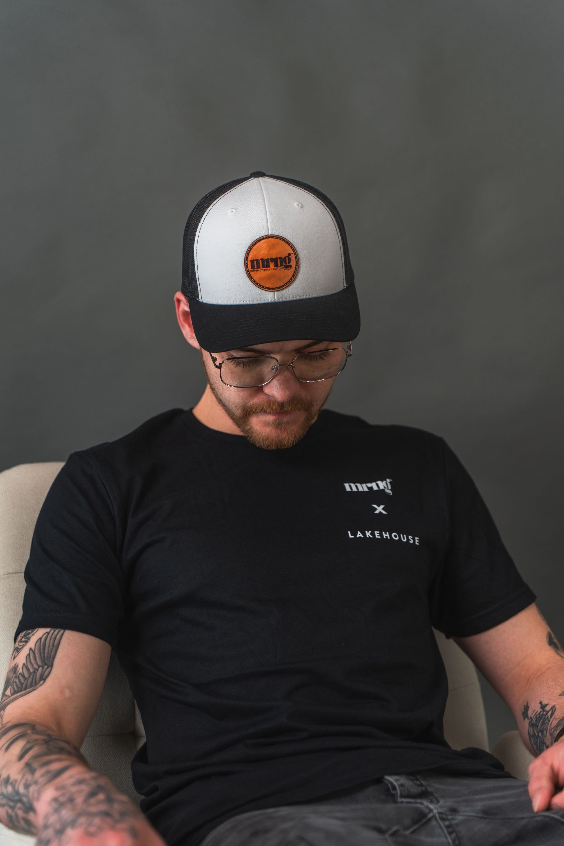 “Chapter Three” Trucker Cap – White and Black
