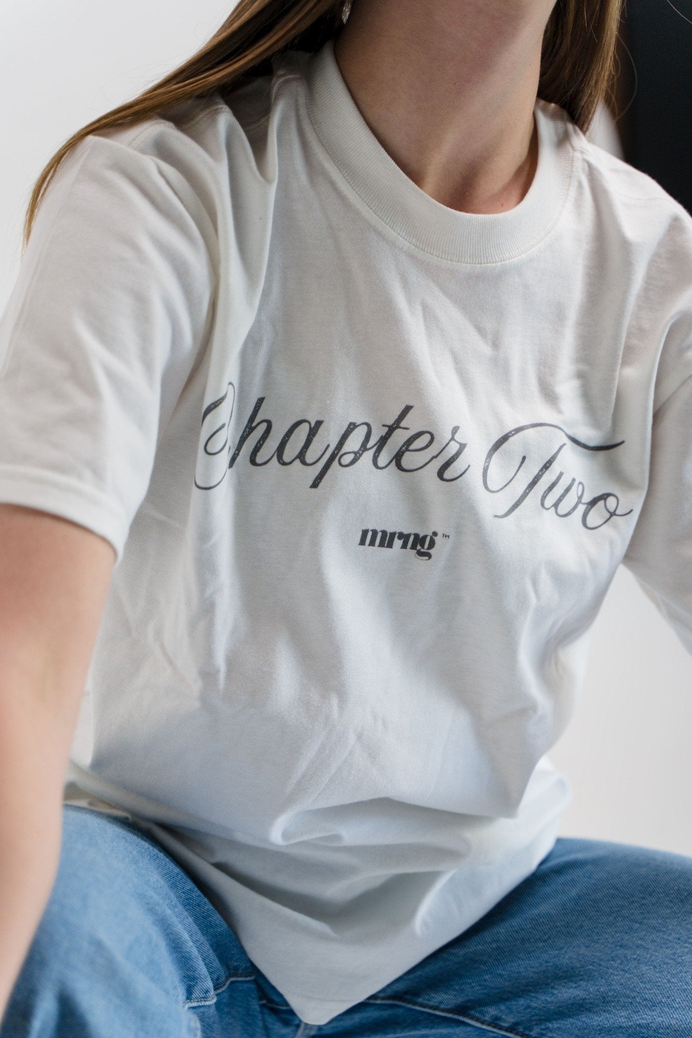 “Chapter Two” Oversized Tee – White